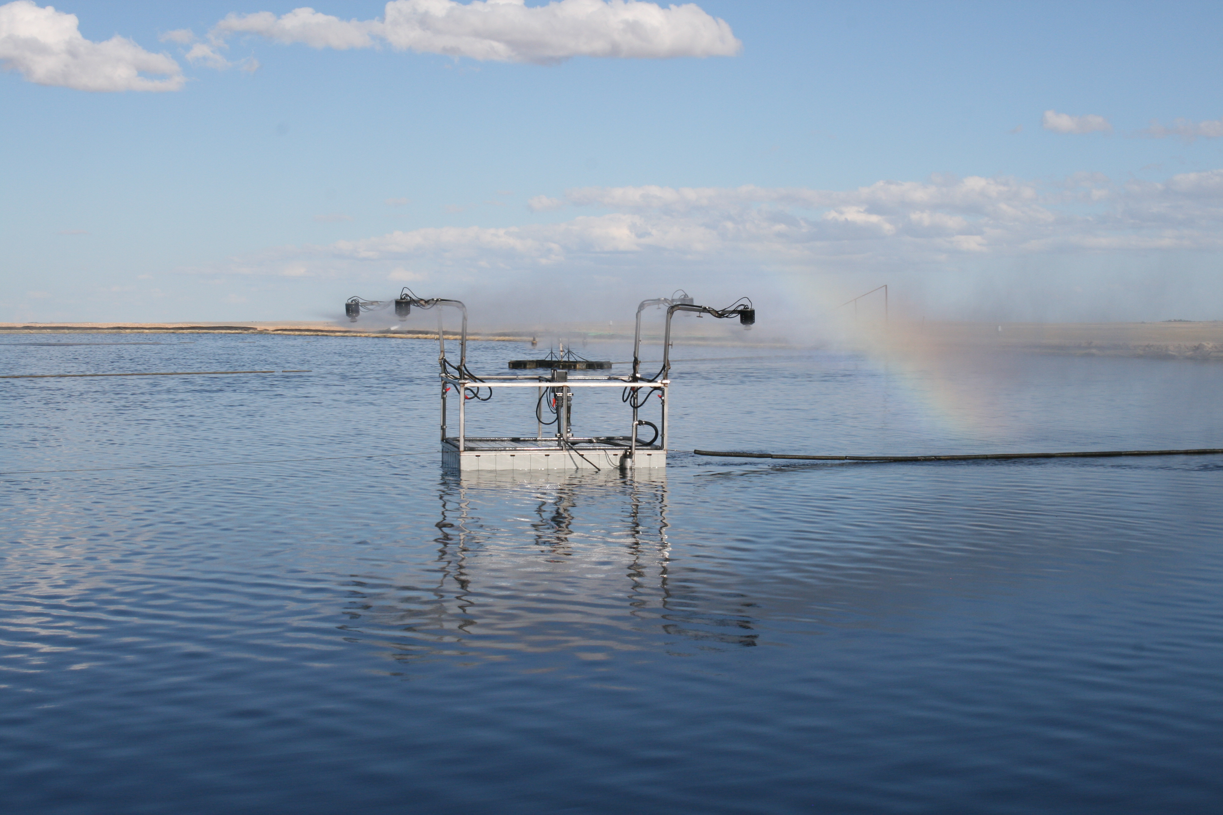 Rainbow created from evaporation