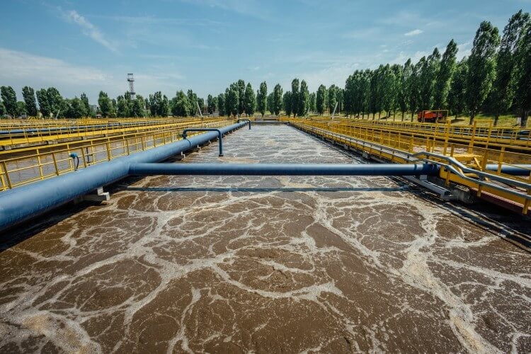 Wastewater treatment services by evaporation works